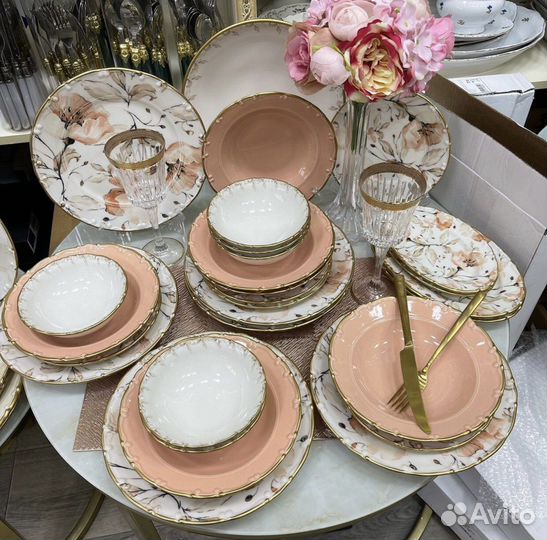 Турецкий сервиз новый