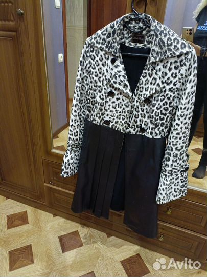 Кожаное пальто