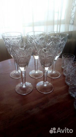 Хрустальные фужеры и стопки СССР