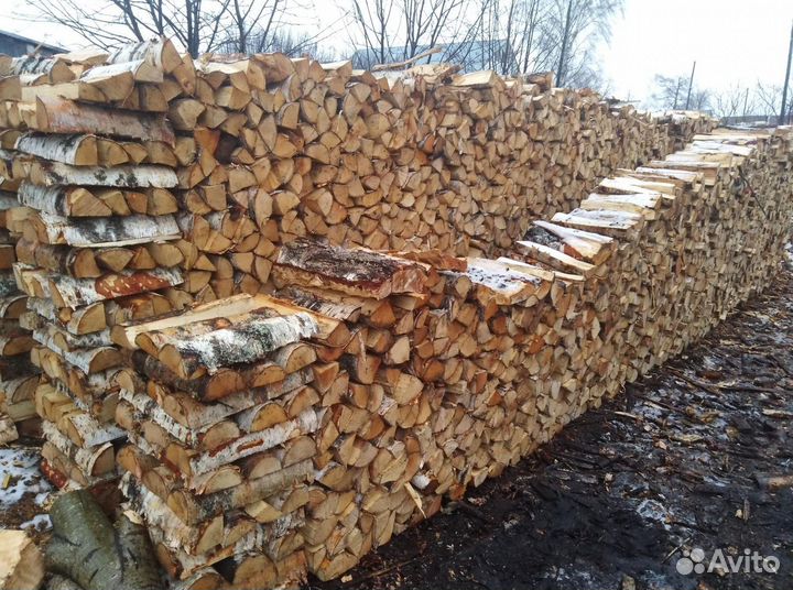 Дрова березовые колотые