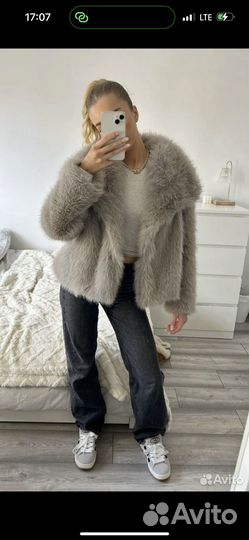 Новая эко шуба зимняя под zara