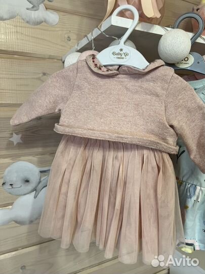Платье next, H&M, Mothercare, BabyGo + колготки