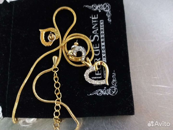 Swarovski кулон сердце