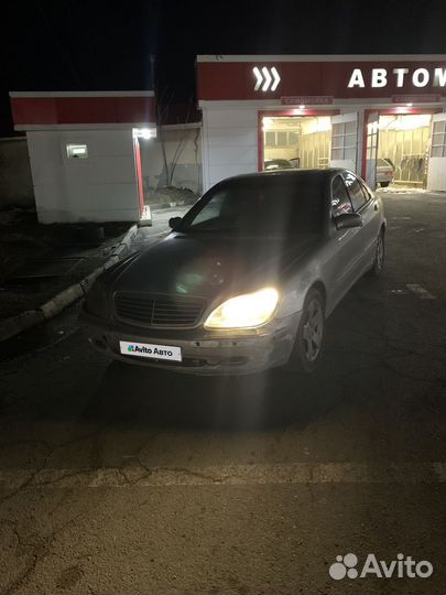 Mercedes-Benz S-класс 5.0 AT, 2000, битый, 300 000 км