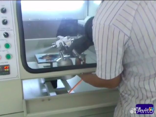 Покраска уф Crystal machine для нанесения уф лака