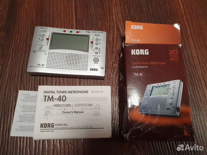 Цифровой тюнер/метроном korg TM-40