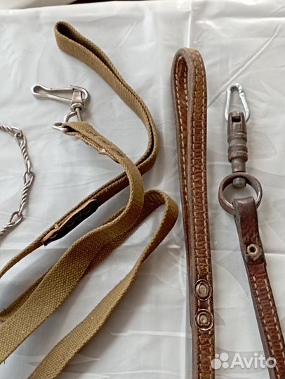Ошейники разные, поводки, цепи поводки, намордники