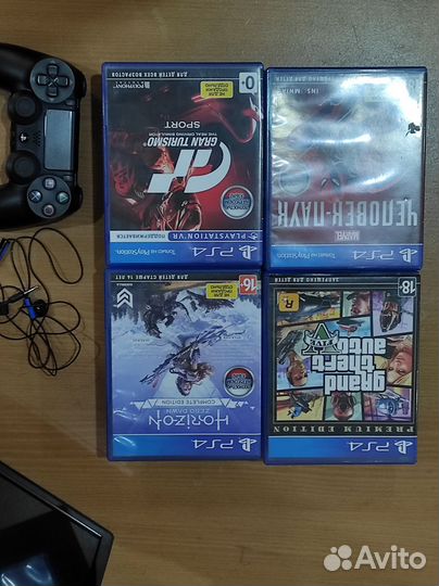 Sony playstation 4 slim 1tb с играми