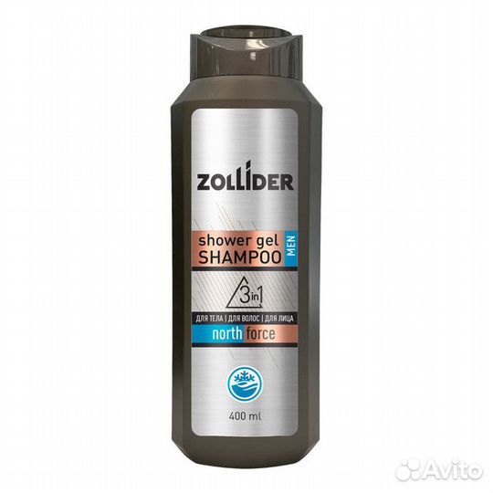 Гель для душа zollider North Force 3в1 400мл мужск