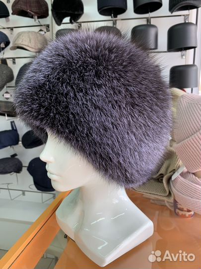 Шапка цельная из меха лисы