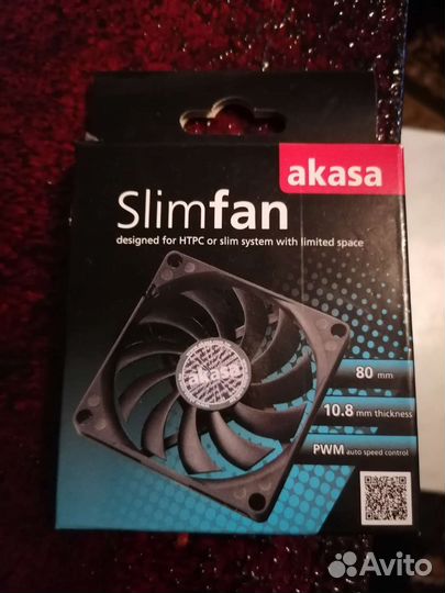 Кулер 80мм, 4-pin PWM, высота 10.8мм