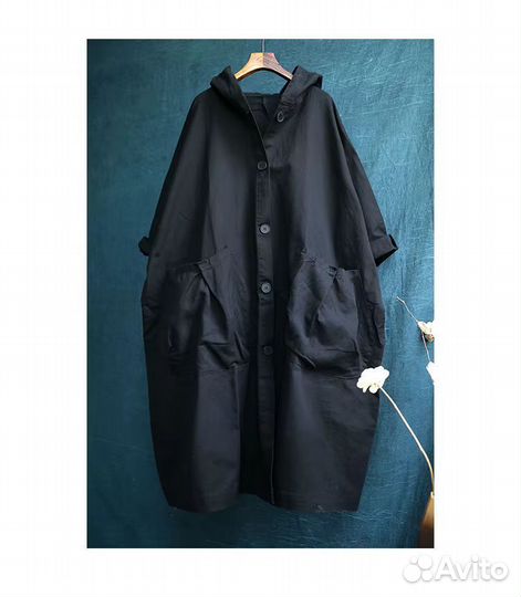Тренч куртка женский черный