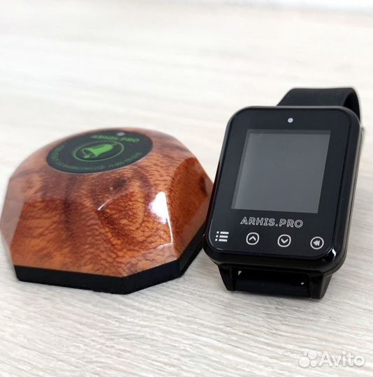 Кнопка вызова официанта Бургер с часами Элит