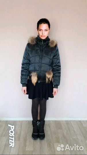 Куртка зимняя синяя 44-46 размера