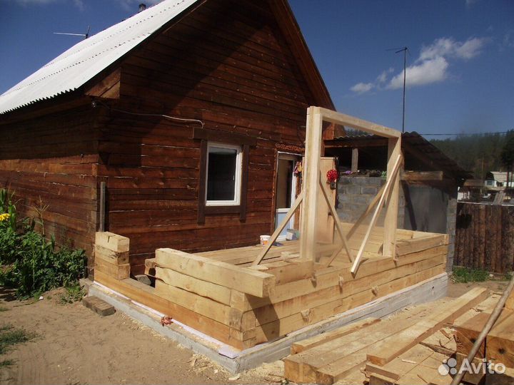 Пристройка к дому из бруса