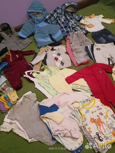 Пакет одежды 3-6мес (55вещей)