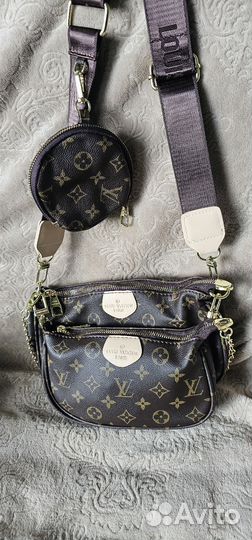 Сумка 3 в 1 Louis Vuitton коричневая