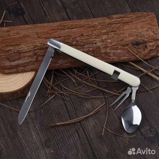 Портативная мобильная Складная ложка вилка нож