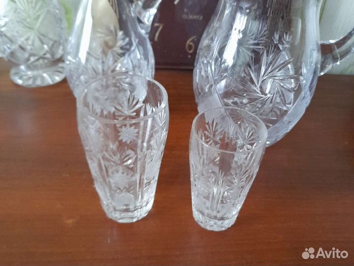 Хрустальные кувшины.70х.Винтаж