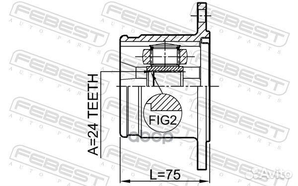 ШРУС внутренний перед лев 0711gvjblh Febest