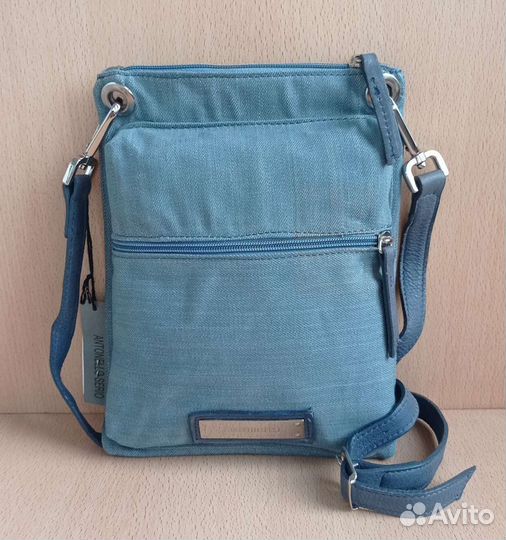 Antonello Serio Сумка мужская хлопок/кожа Италия