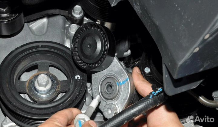 Замена ролика ремня Nissan Qashqai II Рест.2017-23