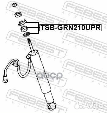 Втулка задн амортизатора верхняя toyota land CR