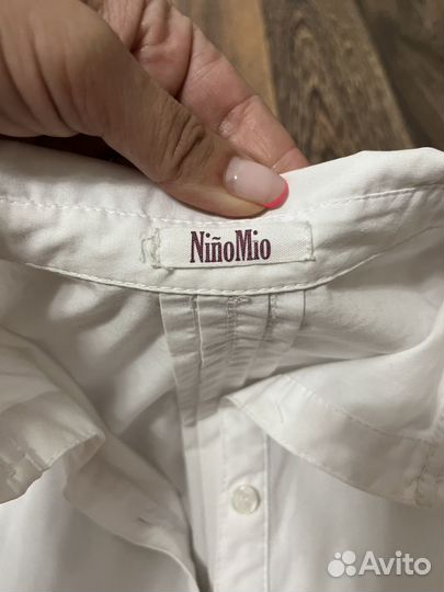 Рубашка белая оверсайз