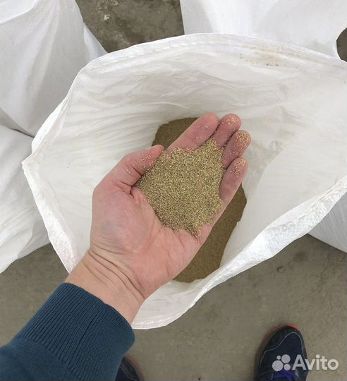 Кварцевый песок для бассейна 0,4-0,8 25кг аквариум