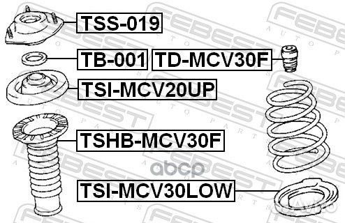 TSS-019 опора амортизатора переднего Toyota Kl