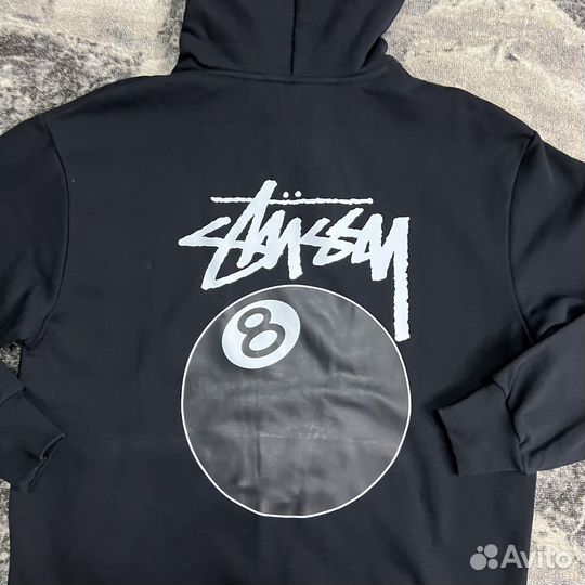 Худи Stussy 8 ball Black Hoodie SS23