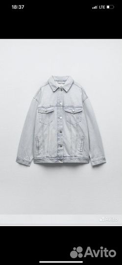 Джинсовая куртка джинсовка zara новая
