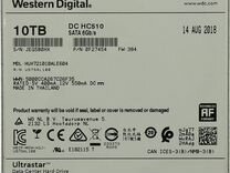 Жесткий диск HDD 10 Tb WD HC510 новый