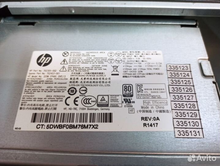 Офисный компьютер HP ProDesk 600 G1 TWR i5-4570