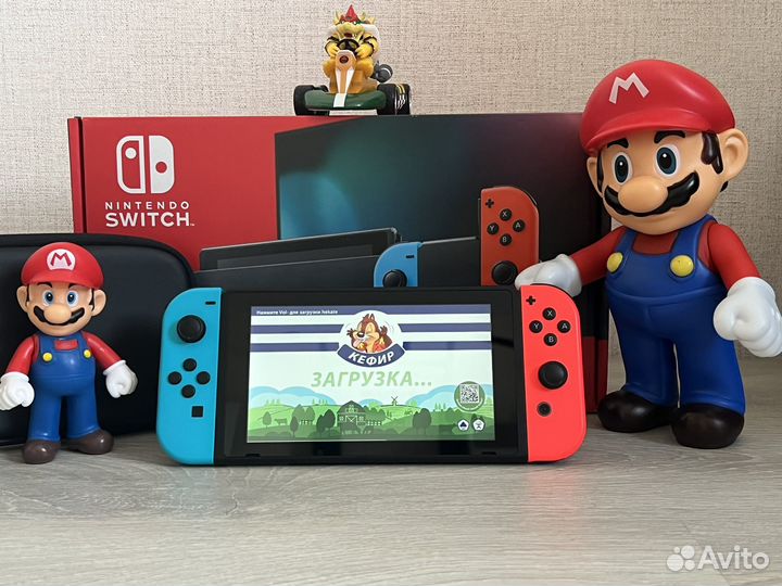 Nintendo Switch V2 прошитый с чехлом + 23 Игры