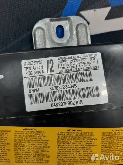 Подушка безопасности передняя правая Bmw X5 E53