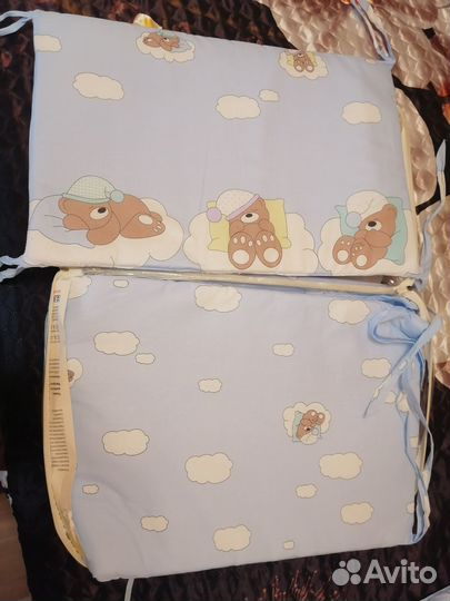 Бортики в кроватку новые