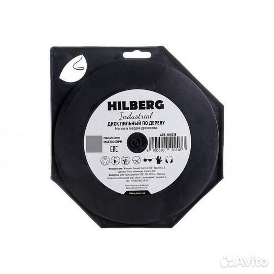 Диск пильный по дереву Hilberg 216*64T*30мм HW218