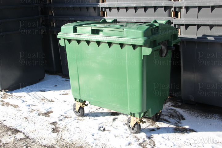 Пластиковый евроконтейнер 660л Ч7601