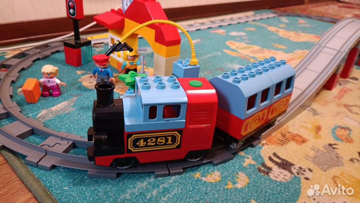 Lego duplo железная дорога с доп. комплектом