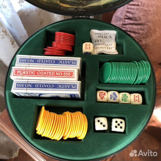 Набор для покера в глобусе
