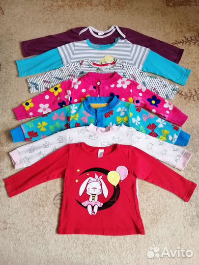 Детские вещи пакетом для девочки (9 мес - 2 года)