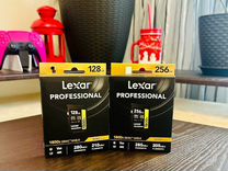 SD Lexar Professional 128/256GB, v60 флешка