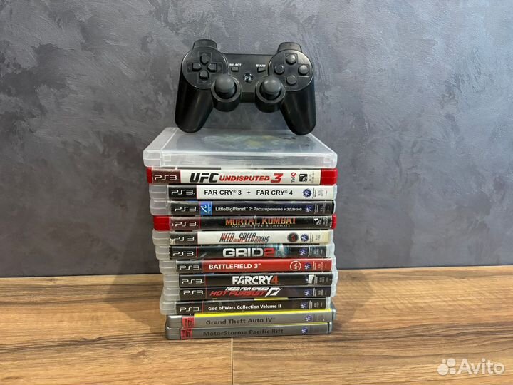 16 Дисков для playstation 3 + джойстик