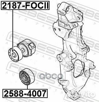 Ролик натяжной приводного ремня 2187focii Febest