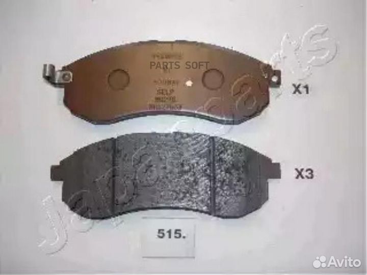 Japanparts PA-515AF Колодки торм.пер