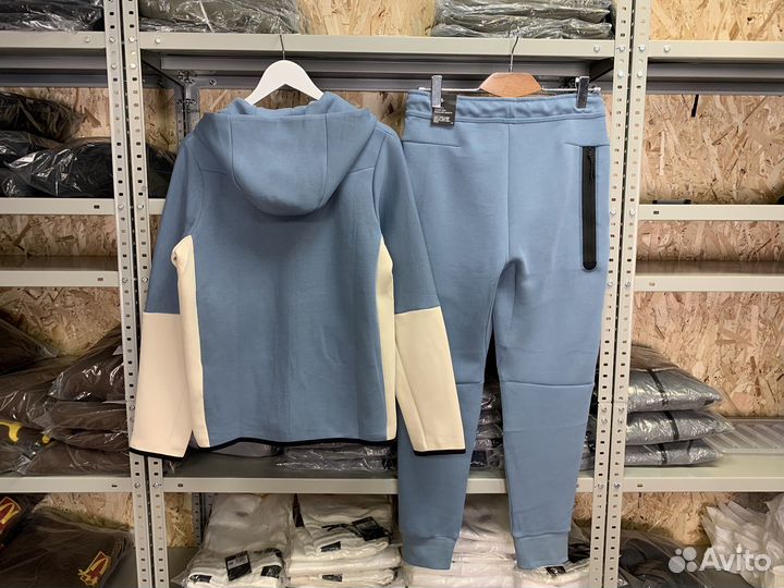 Костюм Nike Tech Fleece голубой