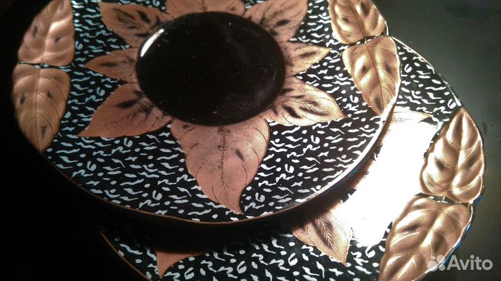 Yamasen gold (Япония) блюдца