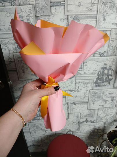 Букет из мыльных роз