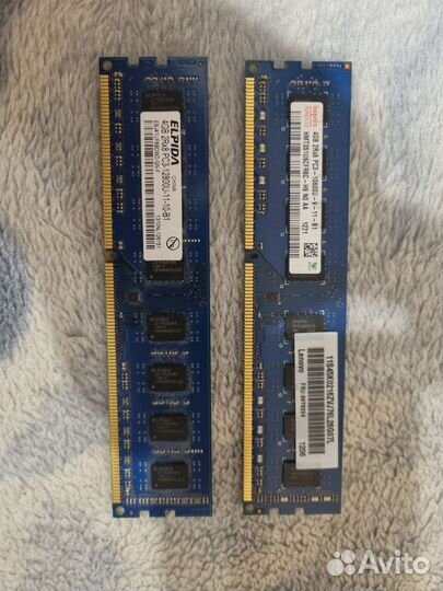 Оперативная память DDR3 - 4GB, 8GB